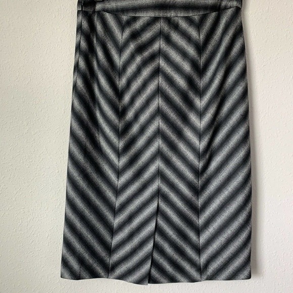 Lamb Chevron Wool Pencil Skirt - Picture 1 of 2